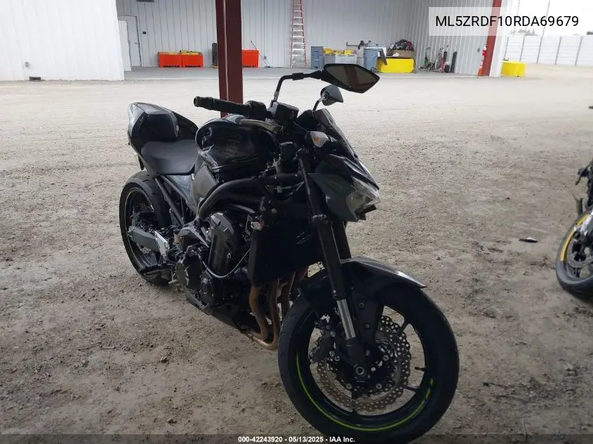2024 Kawasaki Zr900 F VIN: ML5ZRDF10RDA69679 Lot: 42243920