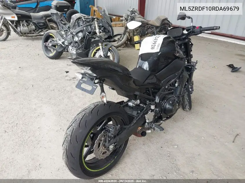 2024 Kawasaki Zr900 F VIN: ML5ZRDF10RDA69679 Lot: 42243920
