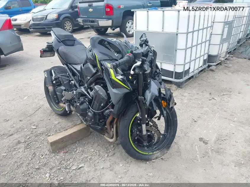 2024 Kawasaki Zr900 F VIN: ML5ZRDF1XRDA70077 Lot: 42492376
