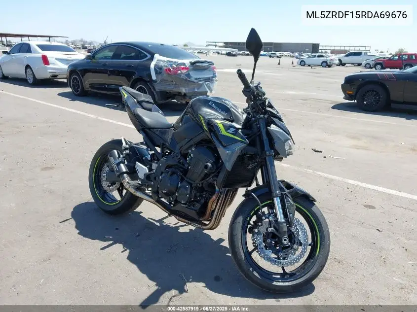 2024 Kawasaki Zr900 F VIN: ML5ZRDF15RDA69676 Lot: 42587919