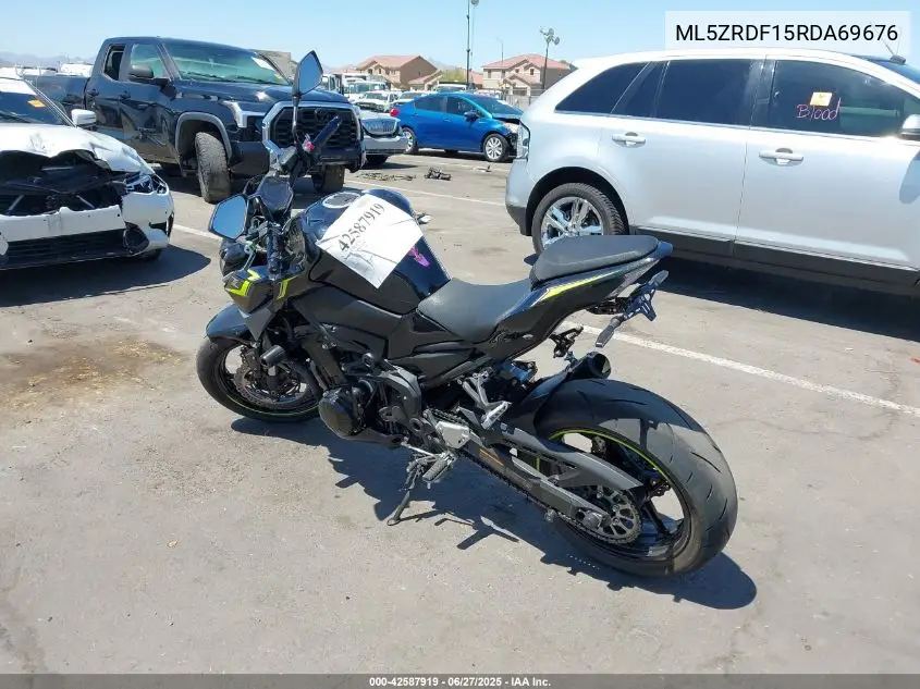 2024 Kawasaki Zr900 F VIN: ML5ZRDF15RDA69676 Lot: 42587919