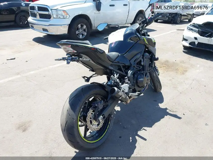 2024 Kawasaki Zr900 F VIN: ML5ZRDF15RDA69676 Lot: 42587919