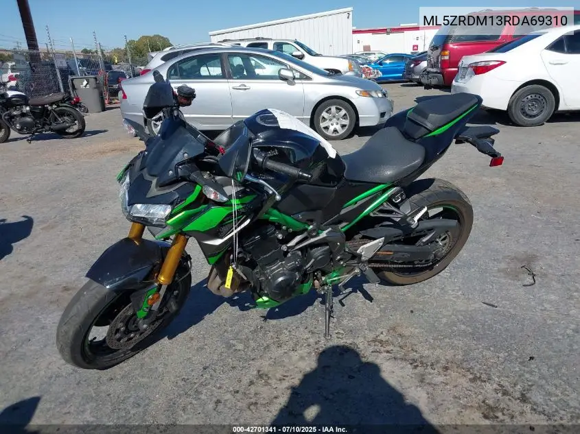 2024 Kawasaki Zr900 M VIN: ML5ZRDM13RDA69310 Lot: 42701341