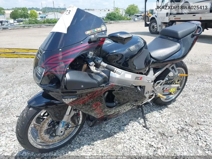 1998 Kawasaki Zx750 P VIN: JKAZXDP18WA025413 Lot: 42372773