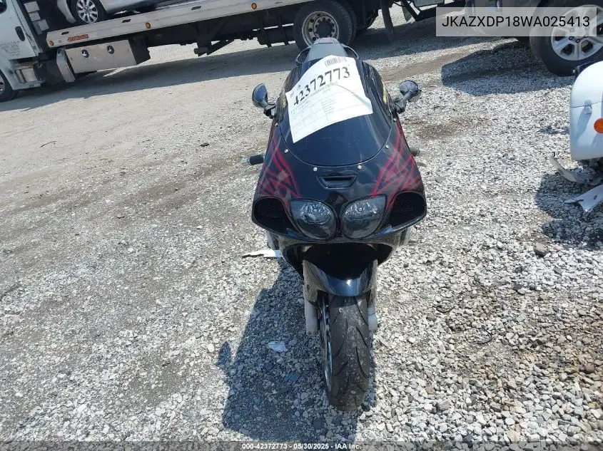 1998 Kawasaki Zx750 P VIN: JKAZXDP18WA025413 Lot: 42372773