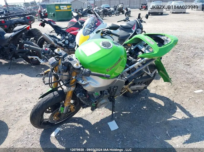 2004 Kawasaki Zx636 B1 VIN: JKBZXJB184A023949 Lot: 12079938