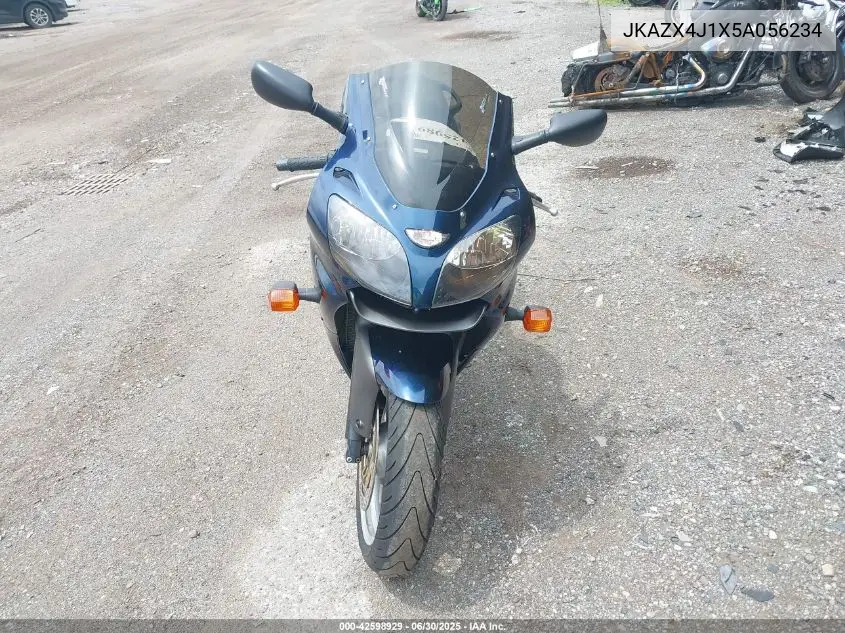 2005 Kawasaki Zx600 J1 VIN: JKAZX4J1X5A056234 Lot: 42598929