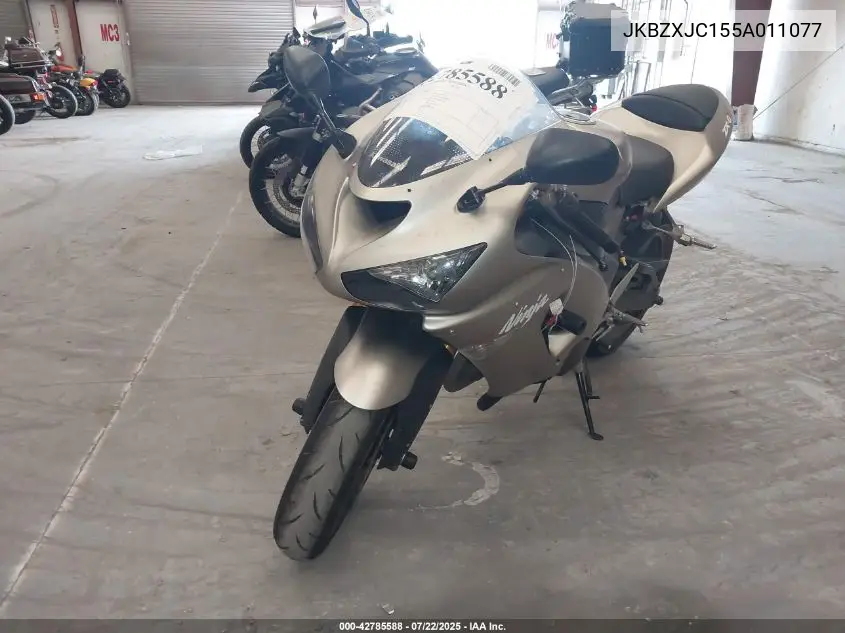 2005 Kawasaki Zx636 C1 VIN: JKBZXJC155A011077 Lot: 42785588