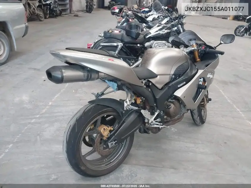 2005 Kawasaki Zx636 C1 VIN: JKBZXJC155A011077 Lot: 42785588