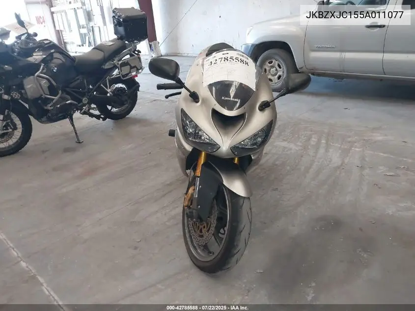 2005 Kawasaki Zx636 C1 VIN: JKBZXJC155A011077 Lot: 42785588