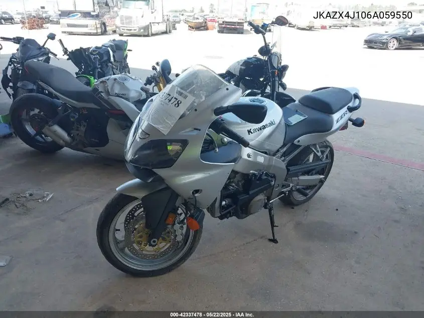 2006 Kawasaki Zx600 J1 VIN: JKAZX4J106A059550 Lot: 42337478