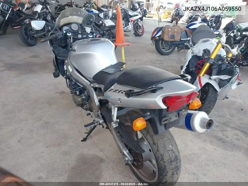2006 Kawasaki Zx600 J1 VIN: JKAZX4J106A059550 Lot: 42337478