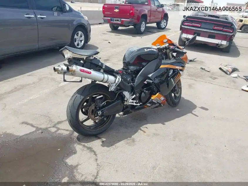 2006 Kawasaki Zx1000 D6F VIN: JKAZXCD146A006565 Lot: 42378550