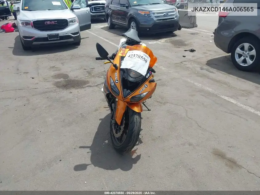 2006 Kawasaki Zx1000 D6F VIN: JKAZXCD146A006565 Lot: 42378550