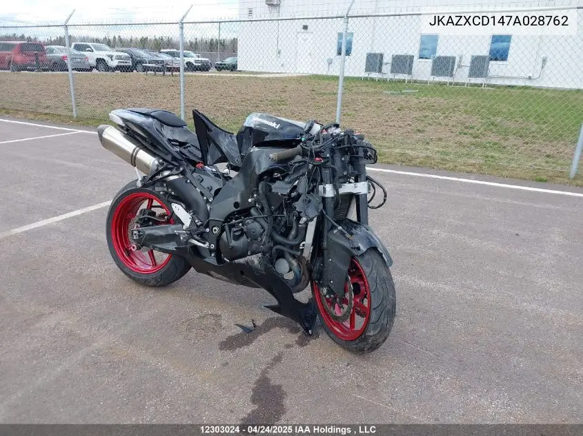 2007 Kawasaki Zx1000 D VIN: JKAZXCD147A028762 Lot: 12303024