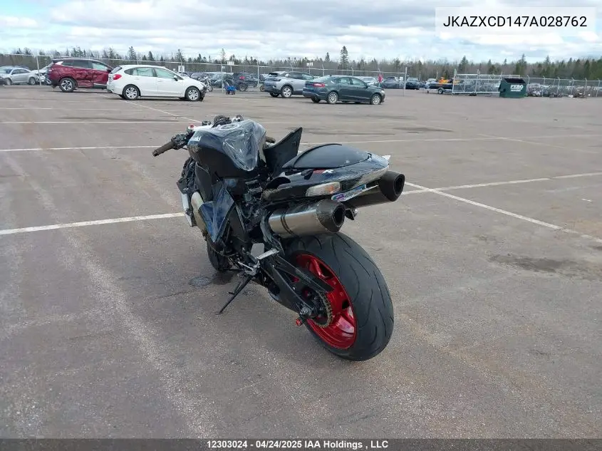 2007 Kawasaki Zx1000 D VIN: JKAZXCD147A028762 Lot: 12303024