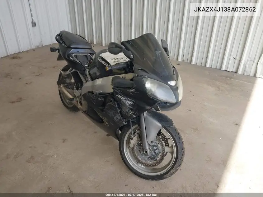 2008 Kawasaki Zx600 J1 VIN: JKAZX4J138A072862 Lot: 42765823