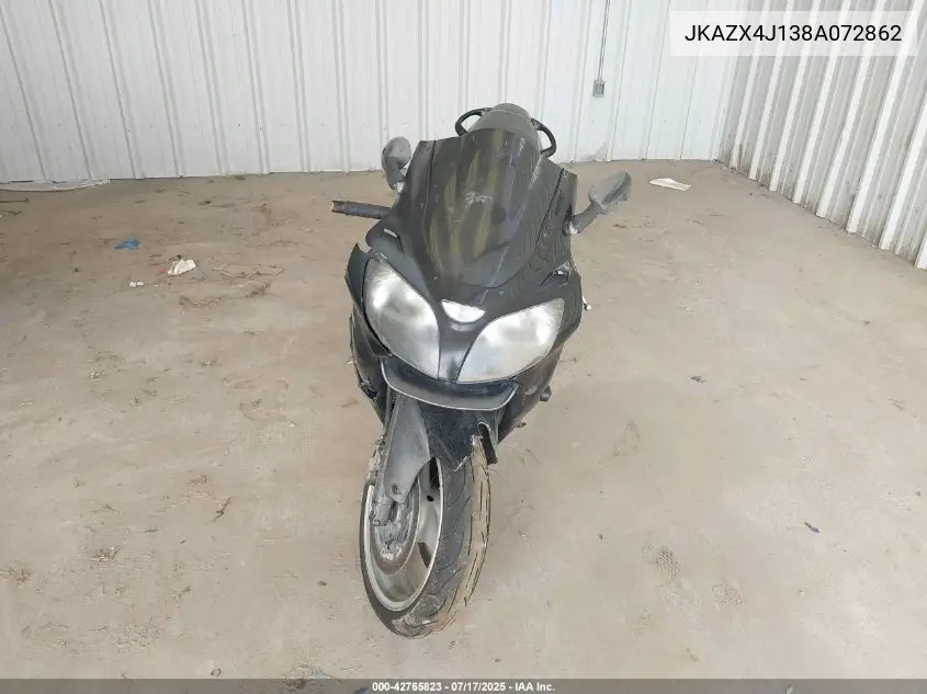 2008 Kawasaki Zx600 J1 VIN: JKAZX4J138A072862 Lot: 42765823