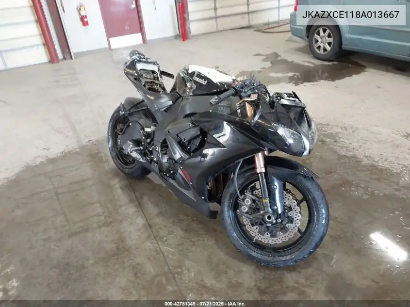 2008 Kawasaki Zx1000 E VIN: JKAZXCE118A013667 Lot: 42781349