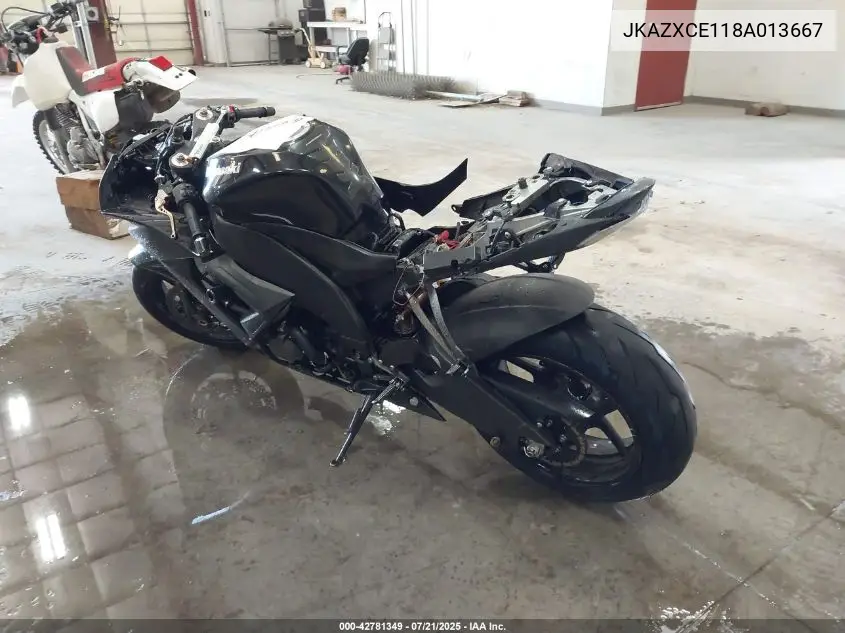 2008 Kawasaki Zx1000 E VIN: JKAZXCE118A013667 Lot: 42781349