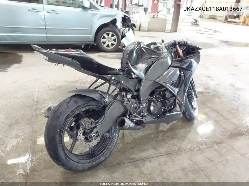 2008 Kawasaki Zx1000 E VIN: JKAZXCE118A013667 Lot: 42781349