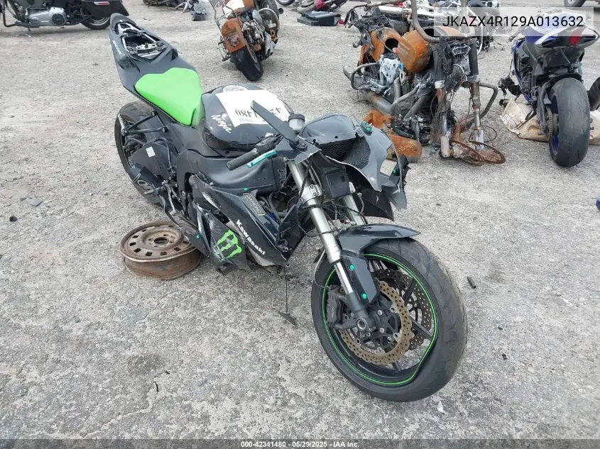 2009 Kawasaki Zx600 R VIN: JKAZX4R129A013632 Lot: 42341480