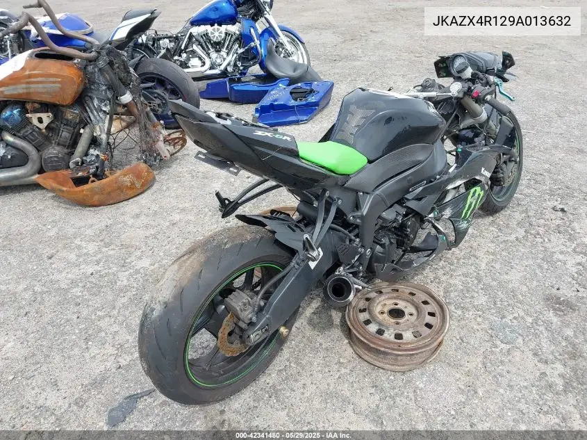2009 Kawasaki Zx600 R VIN: JKAZX4R129A013632 Lot: 42341480
