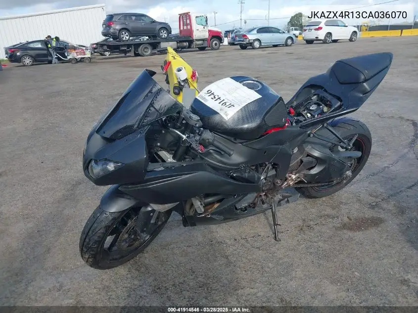 2012 Kawasaki Zx600 R VIN: JKAZX4R13CA036070 Lot: 41914546
