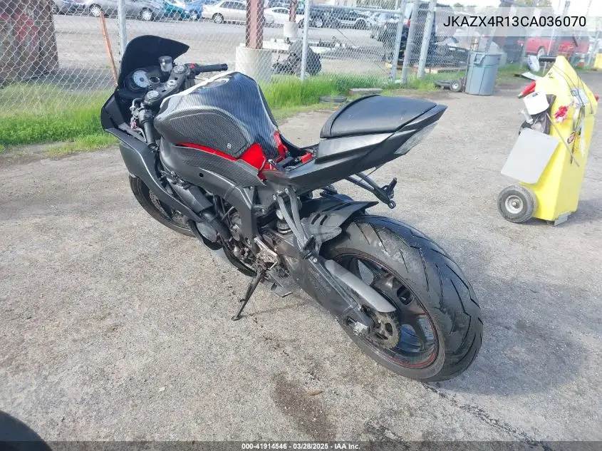 2012 Kawasaki Zx600 R VIN: JKAZX4R13CA036070 Lot: 41914546