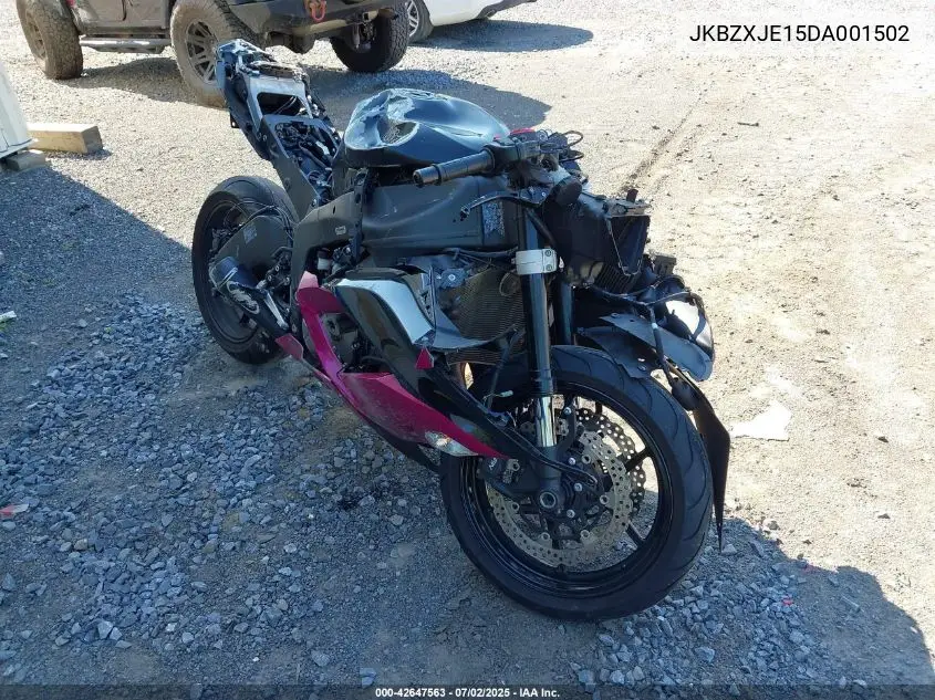 2013 Kawasaki Zx636 E VIN: JKBZXJE15DA001502 Lot: 42647563