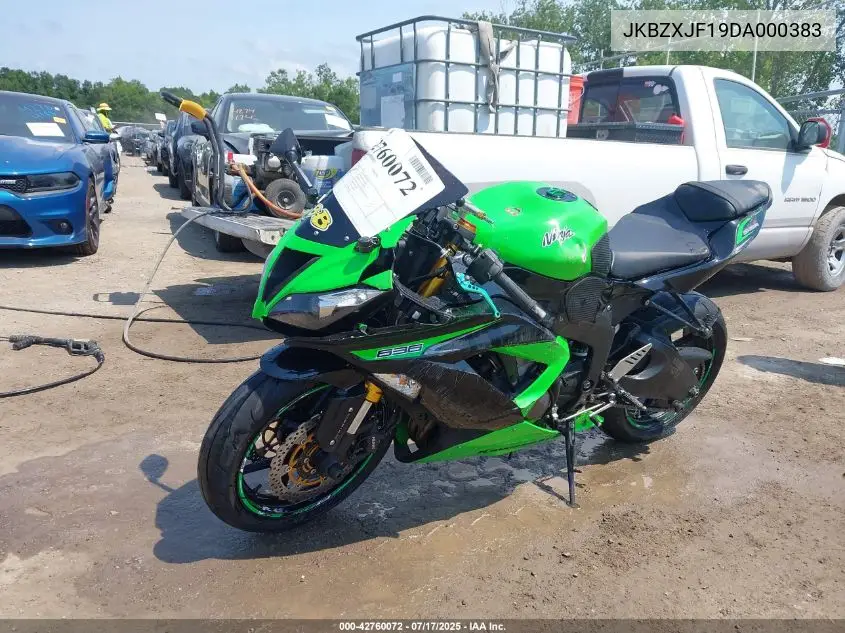 2013 Kawasaki Zx636 F VIN: JKBZXJF19DA000383 Lot: 42760072