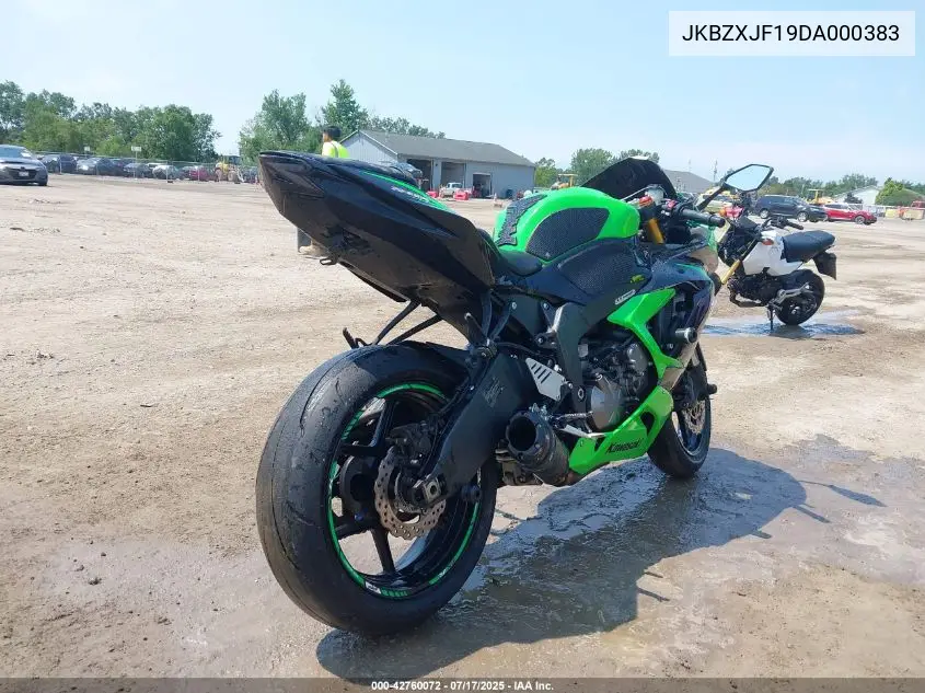 2013 Kawasaki Zx636 F VIN: JKBZXJF19DA000383 Lot: 42760072