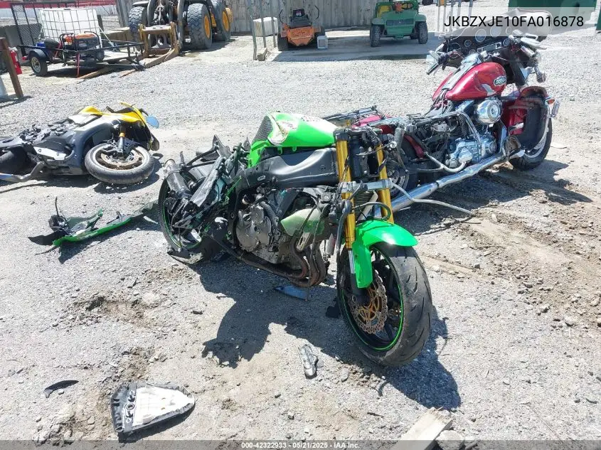 2015 Kawasaki Zx636 E VIN: JKBZXJE10FA016878 Lot: 42322933