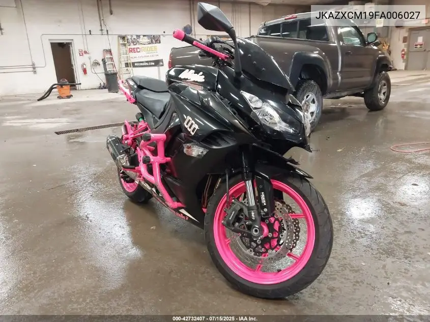 2015 Kawasaki Zx1000 M VIN: JKAZXCM19FA006027 Lot: 42732407