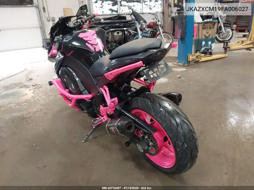 2015 Kawasaki Zx1000 M VIN: JKAZXCM19FA006027 Lot: 42732407