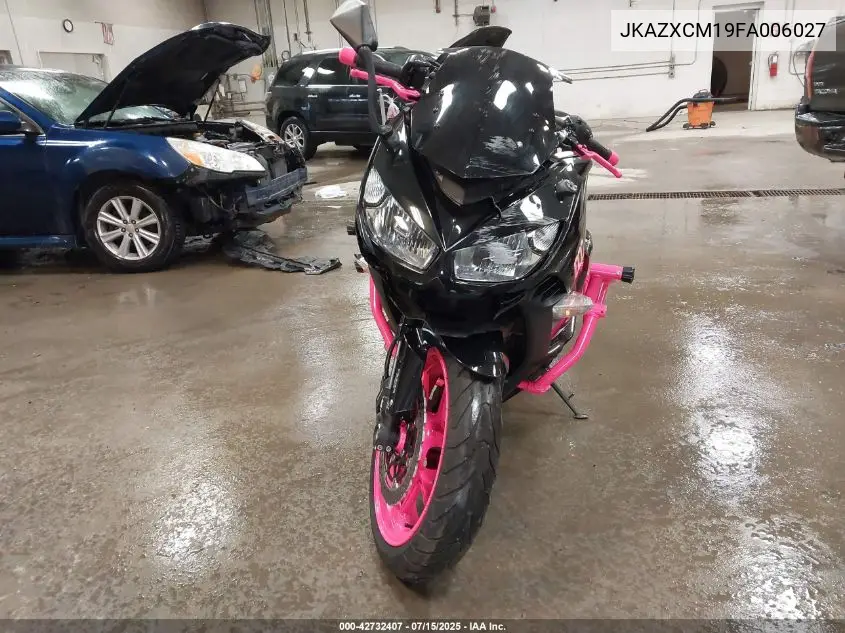2015 Kawasaki Zx1000 M VIN: JKAZXCM19FA006027 Lot: 42732407