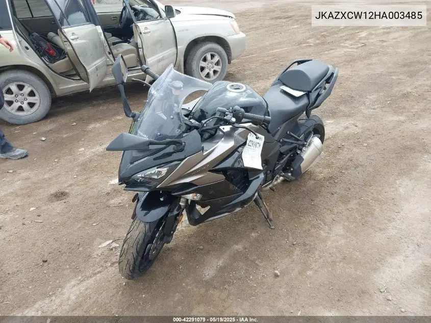2017 Kawasaki Zx1000 W VIN: JKAZXCW12HA003485 Lot: 42291079