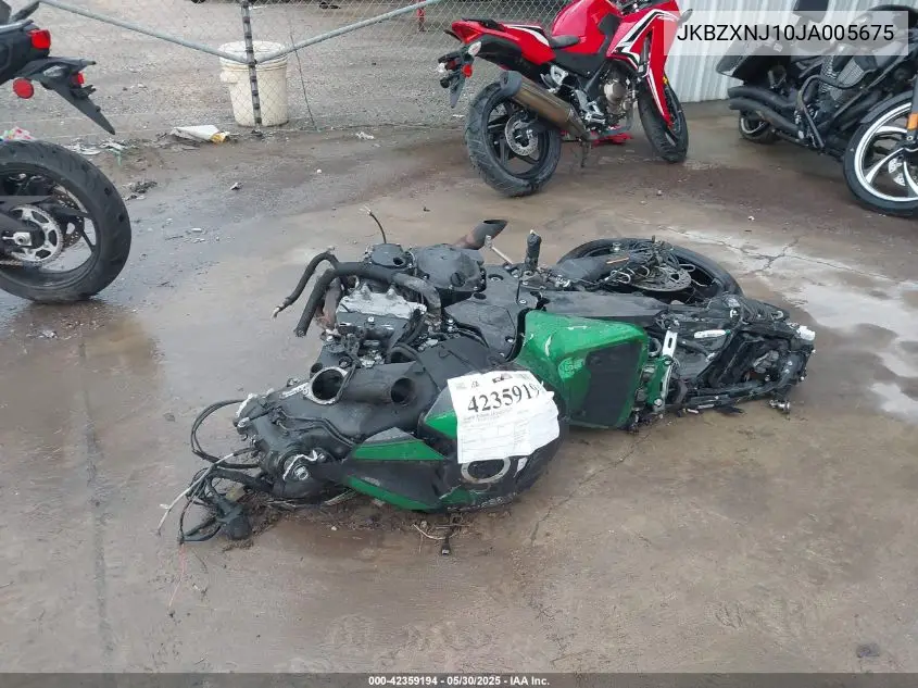 2018 Kawasaki Zx1400 J VIN: JKBZXNJ10JA005675 Lot: 42359194