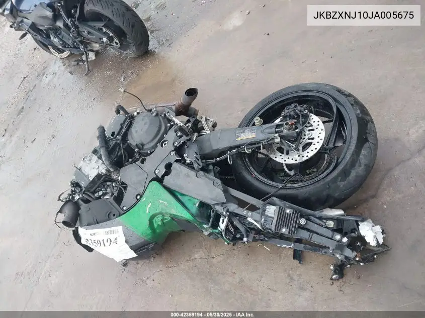 2018 Kawasaki Zx1400 J VIN: JKBZXNJ10JA005675 Lot: 42359194