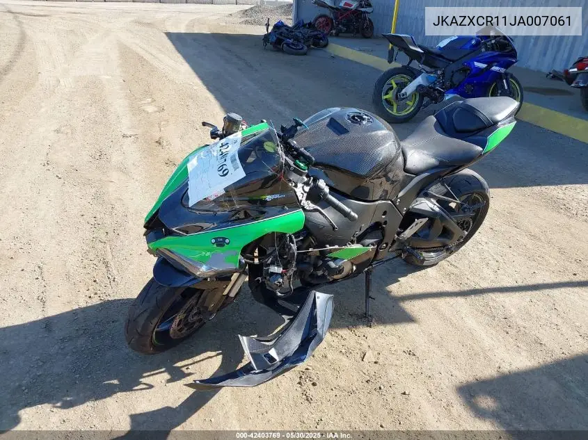 2018 Kawasaki Zx1000 R VIN: JKAZXCR11JA007061 Lot: 42403769