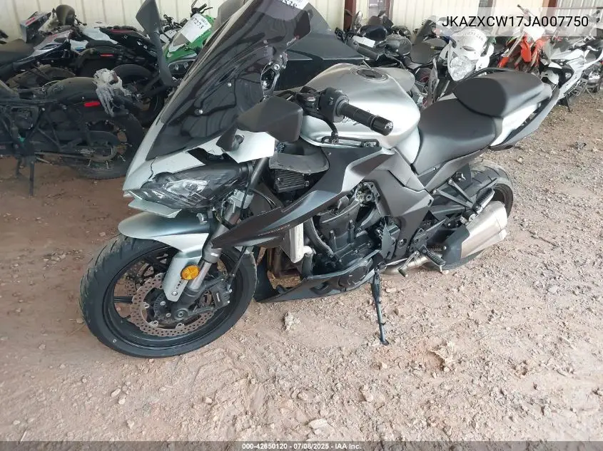 2018 Kawasaki Zx1000 W VIN: JKAZXCW17JA007750 Lot: 42650120