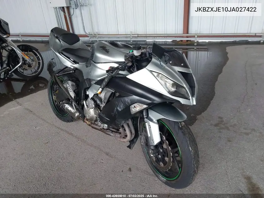 2018 Kawasaki Zx636 E VIN: JKBZXJE10JA027422 Lot: 42655010