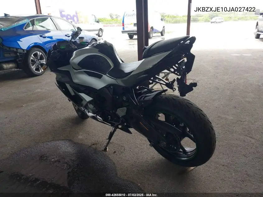 2018 Kawasaki Zx636 E VIN: JKBZXJE10JA027422 Lot: 42655010