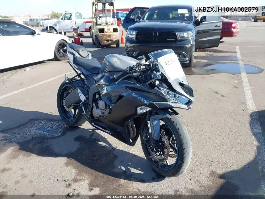 2019 Kawasaki Zx636 K VIN: JKBZXJH10KA002579 Lot: 42393164