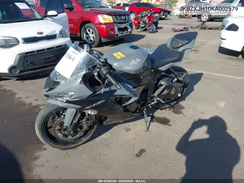 2019 Kawasaki Zx636 K VIN: JKBZXJH10KA002579 Lot: 42393164