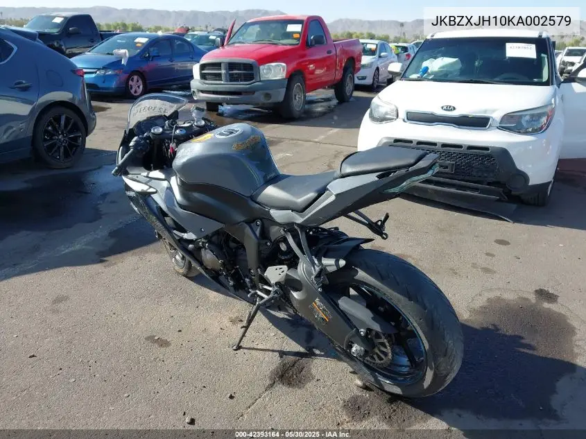 2019 Kawasaki Zx636 K VIN: JKBZXJH10KA002579 Lot: 42393164