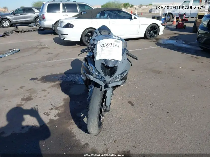 2019 Kawasaki Zx636 K VIN: JKBZXJH10KA002579 Lot: 42393164