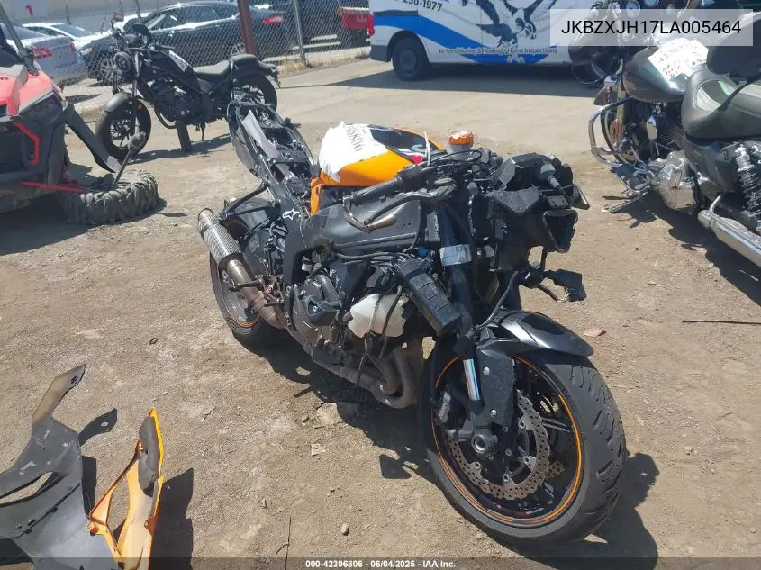 2020 Kawasaki Zx636 K VIN: JKBZXJH17LA005464 Lot: 42396806