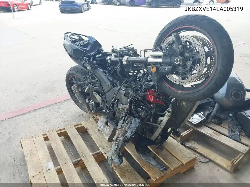 2020 Kawasaki Zx1002 VIN: JKBZXVE14LA005319 Lot: 42746940