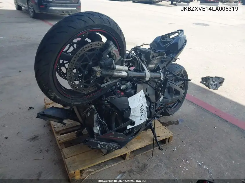 2020 Kawasaki Zx1002 VIN: JKBZXVE14LA005319 Lot: 42746940